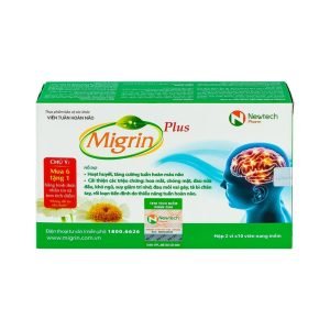 Trường Thọ - Viên uống Migrin Plus CVI Pharma hỗ trợ hoạt huyết, tăng cường tuần hoàn máu não (2 vỉ x 10 viên) 1 Trường Thọ - fb 3 80