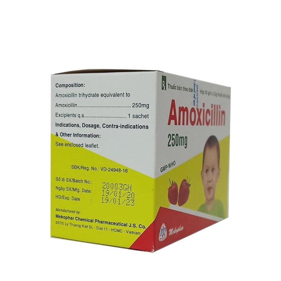 Amoxicillin 250mg gói (2) Trường Thọ - Amoxicillin 250mg goi 2