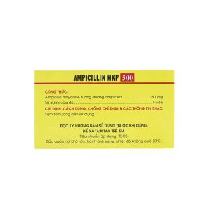 Trường Thọ - Thuốc Ampicillin MKP 500 Mekophar điều trị nhiễm khuẩn (10 vỉ x 10 viên) 1 Trường Thọ - Ampicillin 500mg 2