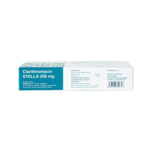 Trường Thọ - Clarithromycin Stella 250mg trị nhiễm khuẩn do các vi khuẩn nhạy cảm (2 vỉ x 10 viên) 1 Trường Thọ - Clarithromycin 250mg 2