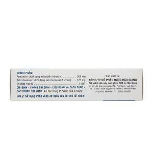 Trường Thọ - Thuốc Klamentin 500/125 DHG Pharma điều trị viêm xoang, viêm tai giữa, viêm phế quản (3 vỉ x 4 viên) 2 Trường Thọ - Klamentin 500 125 3