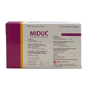 Trường Thọ - Miduc 100mg trị nhiễm nấm phụ khoa, ngoài da (Hộp 1 vỉ x 10 viên) 1 Trường Thọ - MiducCream