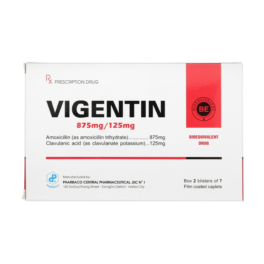 Vigentin 875mg_125mg Trường Thọ - Vigentin 875mg 125mg