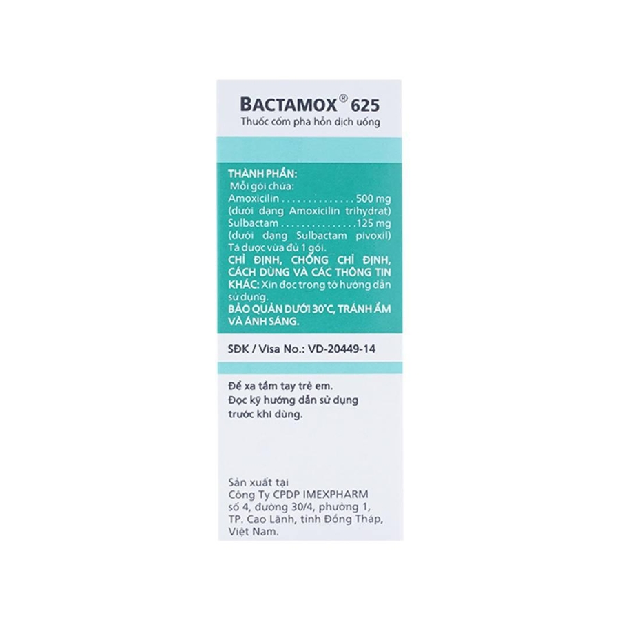 Bactamox (2) Trường Thọ - Bactamox 2
