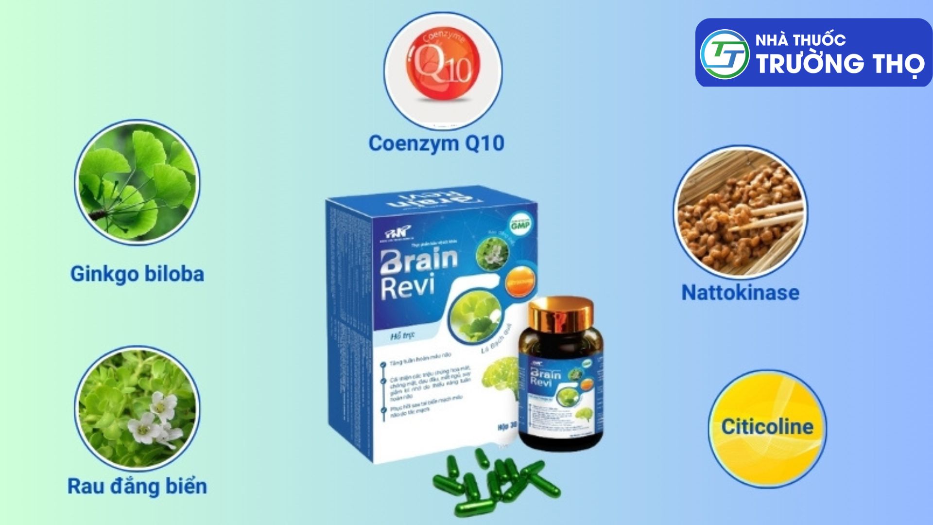 Brain Revi là sản phẩm có thành phần 100% từ tự nhiên nên hoàn toàn có thể yên tâm dùng lâu dài