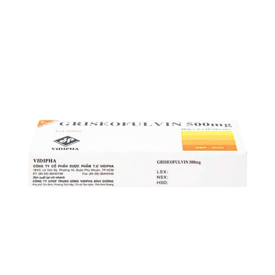 Griseofulvin 500mg (2) Trường Thọ - Griseofulvin 500mg 2
