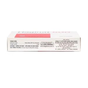 Trường Thọ - Thuốc Haginat 500 DHG điều trị nhiễm khuẩn (2 vỉ x 5 viên) 2 Trường Thọ - Haginat 500mg 3