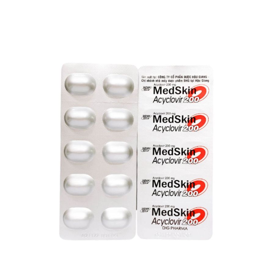 Medskin Acyclovir 200mg (2) Trường Thọ - Medskin Acyclovir 200mg 2