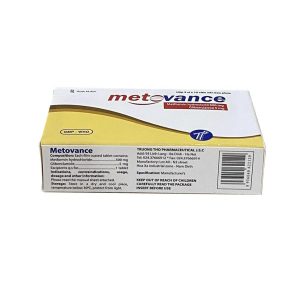 Trường Thọ - Thuốc Metovance Trường Thọ Pharma điều trị bệnh đái tháo đường (3 vỉ x 10 viên) 1 Trường Thọ - Metovance 2