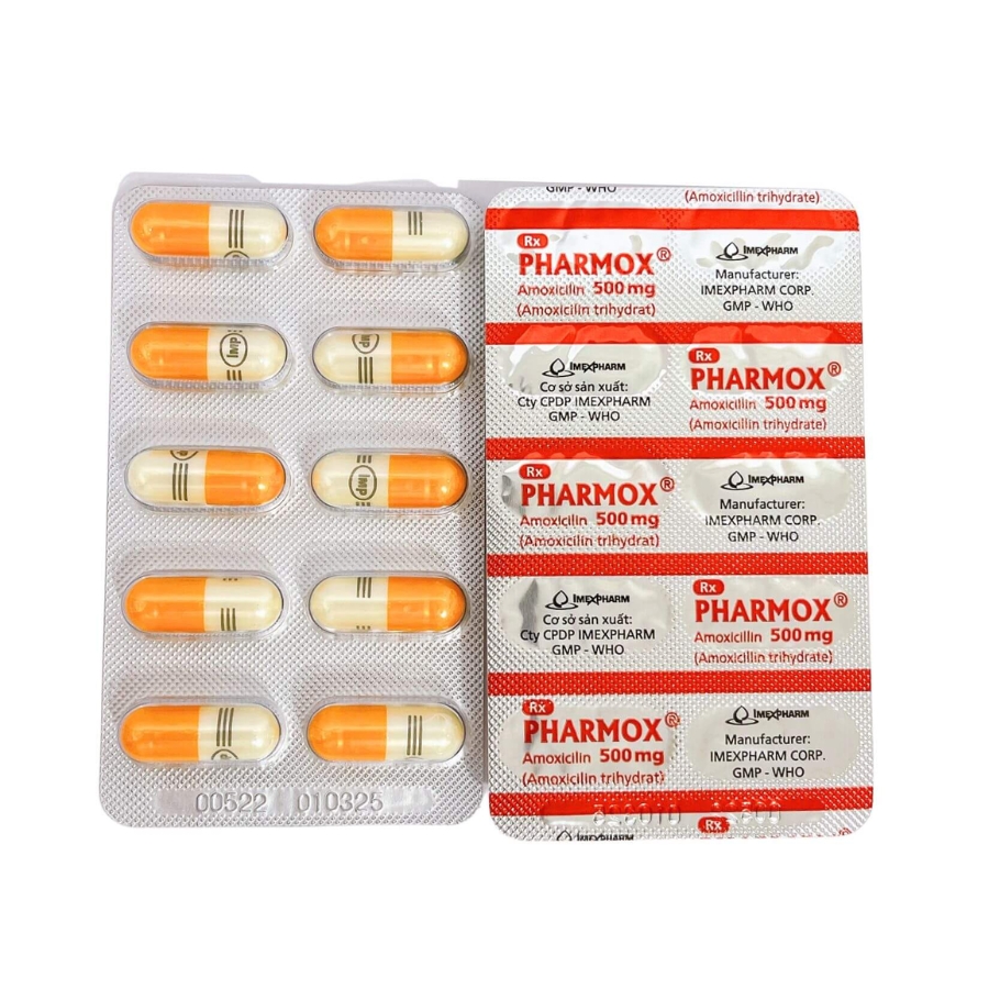 Pharmox 500mg500mg Trường Thọ - Pharmox 500mg500mg