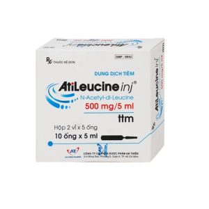 Trường Thọ - Dung dịch tiêm AtiLeucine inj 500mg/5ml An Thiên điều trị triệu chứng cơn chóng mặt (2 vỉ x 5 ống) 2 Trường Thọ - 2 5