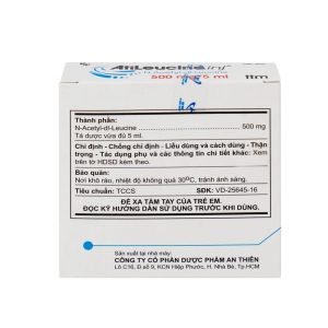Trường Thọ - Dung dịch tiêm AtiLeucine inj 500mg/5ml An Thiên điều trị triệu chứng cơn chóng mặt (2 vỉ x 5 ống) 3 Trường Thọ - 3 5 1