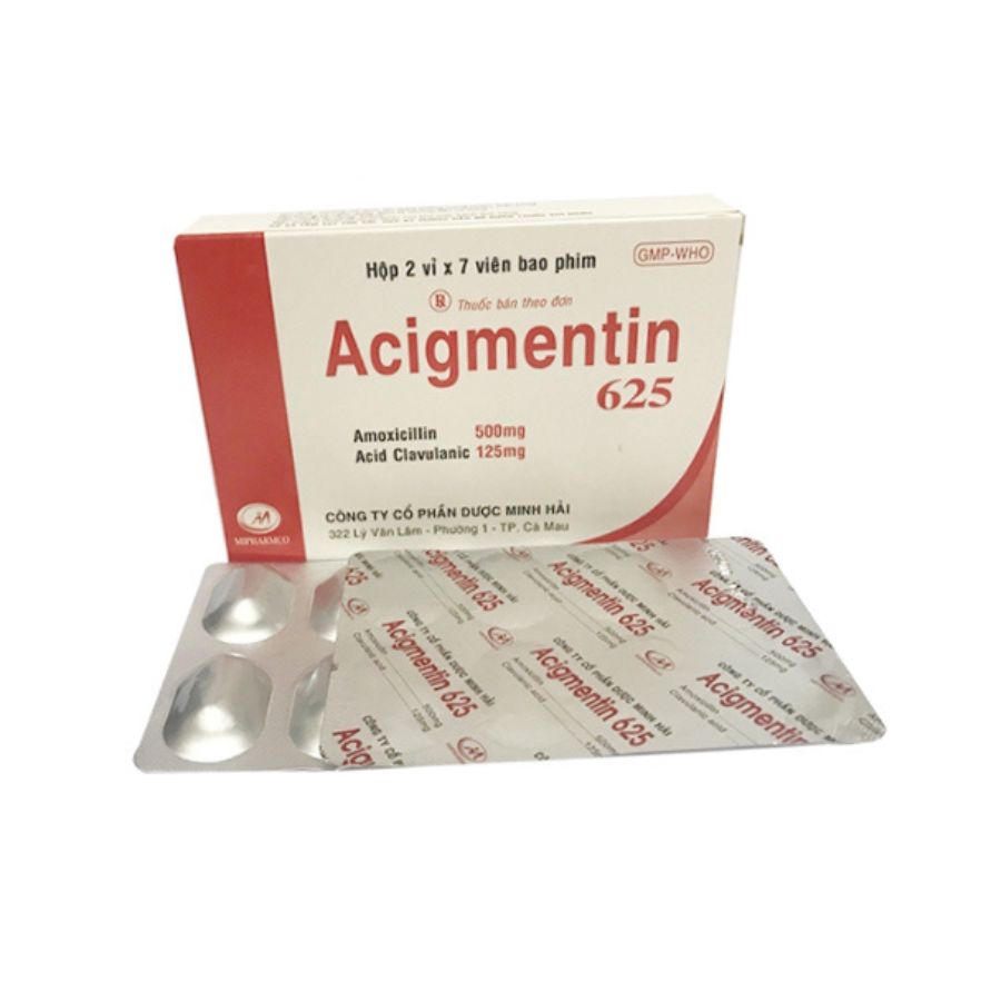 Acigmentin 625mg 1 Trường Thọ - Acigmentin 625mg 1