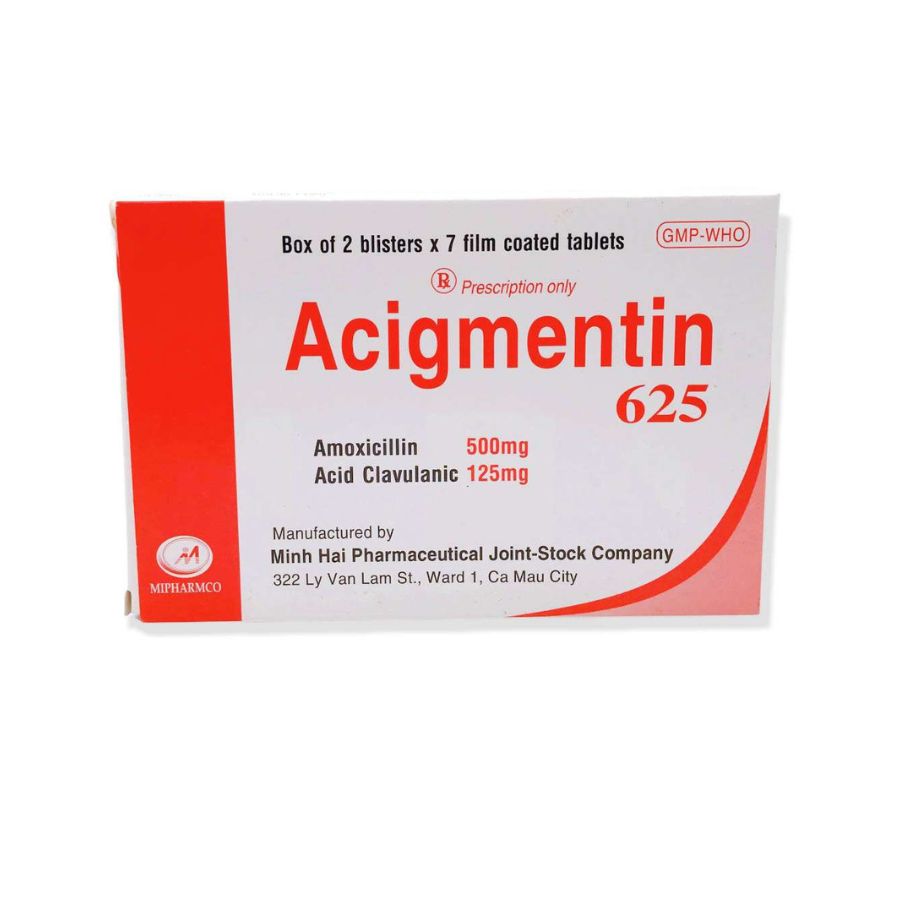 Acigmentin 625mg Trường Thọ - Acigmentin 625mg