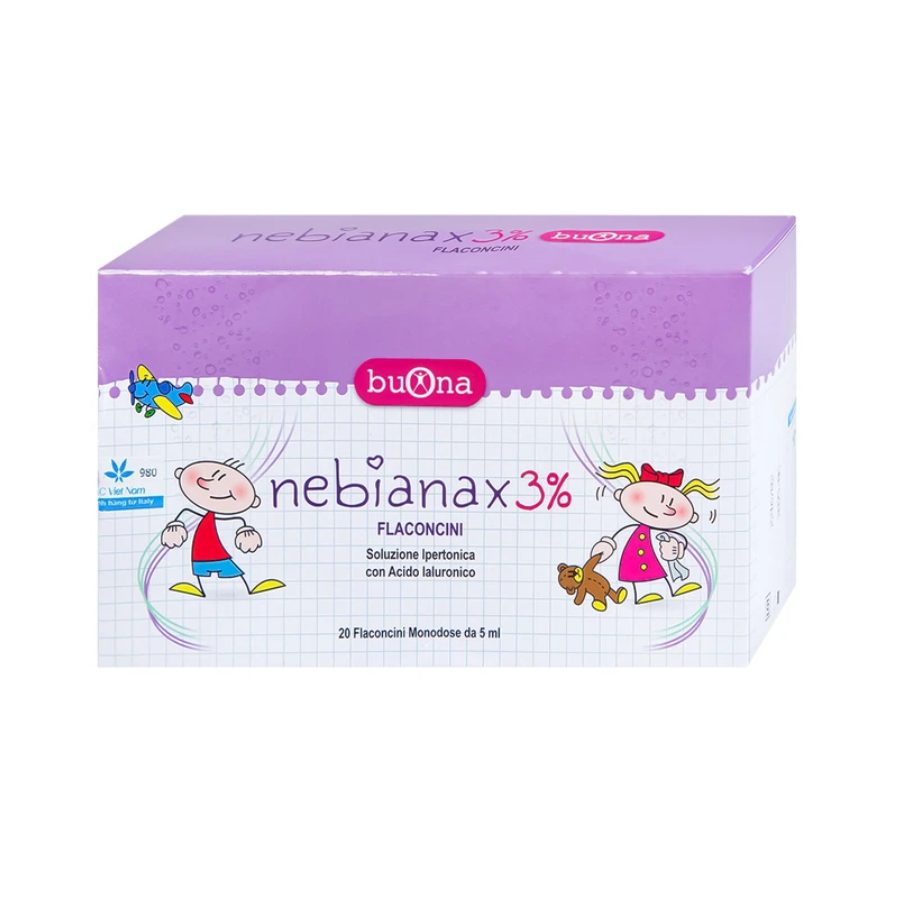 Buona Nebianax 3% Dung dịch muối ưu trương nhỏ mũi Buona Nebianax 3%