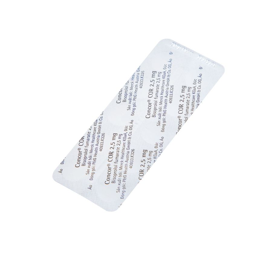 Concor 2,5mg 1 Trường Thọ - Concor 25mg 1
