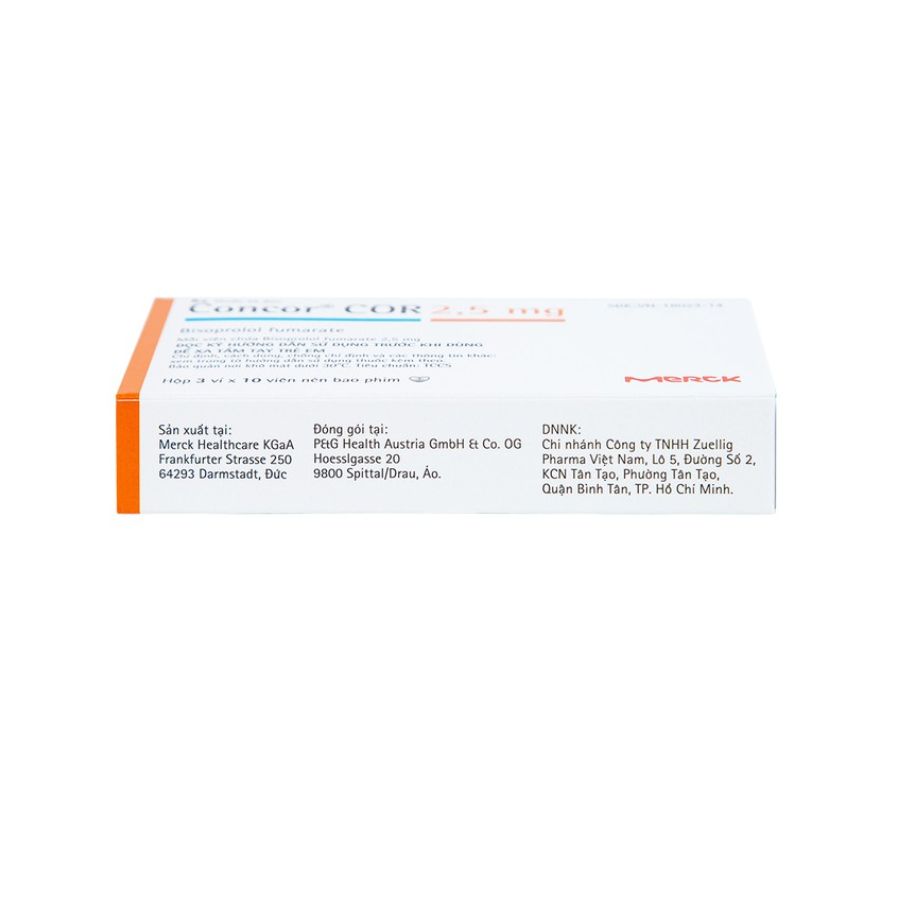 Concor 2,5mg 2 Trường Thọ - Concor 25mg 2
