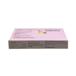 Trường Thọ - Thuốc Evadays Vaginal 500mg Mediplantex điều trị viêm âm đạo (1 vỉ x 10 viên) 1 Trường Thọ - Evadays2