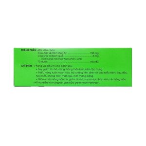 Trường Thọ - Thuốc Hoạt Huyết Dưỡng Não bao đường Traphaco điều trị suy giảm trí nhớ, căng thẳng thần kinh (5 vỉ x 20 viên) 1 Trường Thọ - HHDN TPC co duong 1