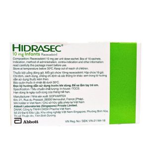 Trường Thọ - Thuốc bột Hidrasec 10mg điều trị tiêu chảy cấp ở trẻ (16 gói) 1 Trường Thọ - Hidrasec 2
