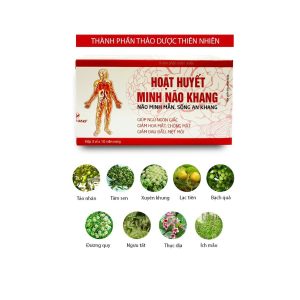 Trường Thọ - Viên uống Hoạt Huyết Minh Não Khang hỗ trợ hoạt huyết, giảm đau đầu, chóng mặt, mất ngủ (3 vỉ x 10 viên) 1 Trường Thọ - Hoat Huyet Minh Nao Khang 1