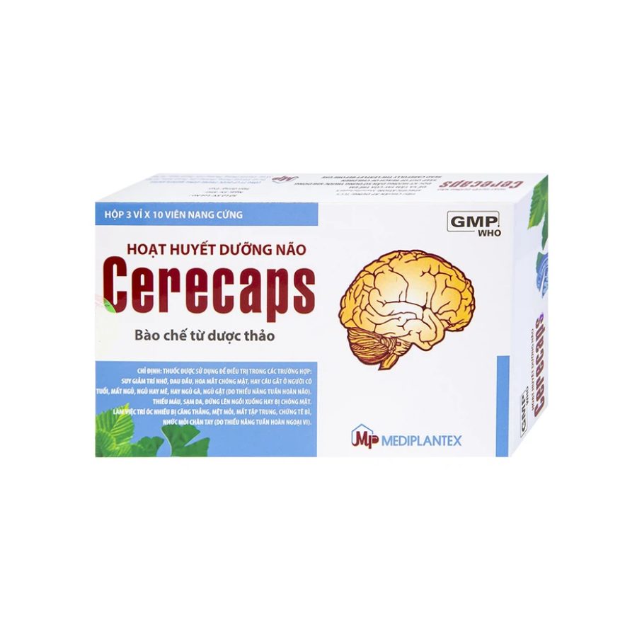 Hoạt huyết dưỡng não Cerecaps Hoạt huyết dưỡng não Cerecaps