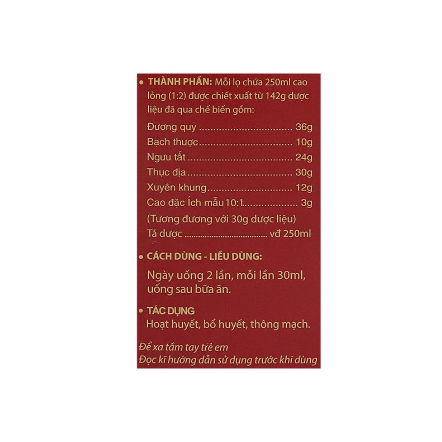 Hoạt huyết thông mạch Phúc Hưng 250ml 2 Trường Thọ - Hoat huyet thong mach Phuc Hung 250ml 2