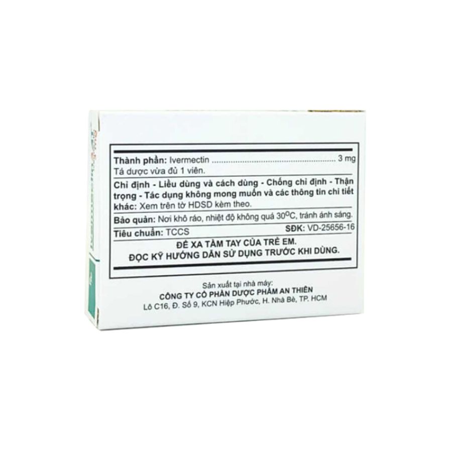 Ivermectin 3mg 1 Trường Thọ - Ivermectin 3mg 1