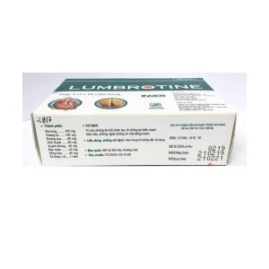 Trường Thọ - Viên nang cứng Lumbrotine TW3 điều trị các chứng tê mỏi chân tay, di chứng tai biến mạch máu não (3 vỉ x 10 viên) 1 Trường Thọ - Lumbrotine 1