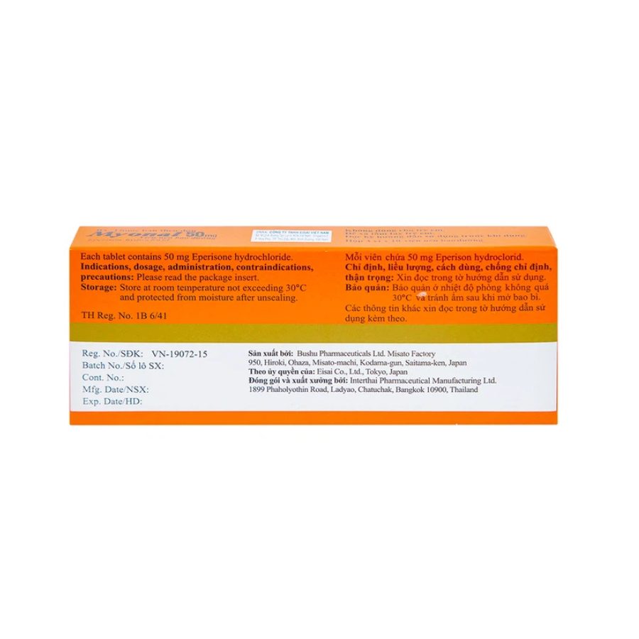 Myonal 50mg1 Trường Thọ - Myonal 50mg1