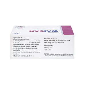 Trường Thọ - Thuốc Waisan 50mg Bidiphar cải thiện triệu chứng tăng trương lực cơ (10 vỉ x 10 viên) 3 Trường Thọ - Waisan1