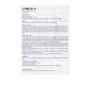 Trường Thọ - Viên nang mềm Livolin-H 300mg cải thiện bệnh gan, chán ăn, đau hạ sườn phải (10 vỉ x 10 viên) 1 Trường Thọ - a2 3 3