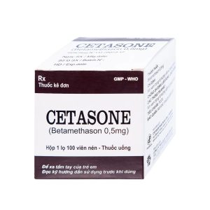 Trường Thọ - Thuốc Cetasone 0.5mg Pharbaco điều trị thấp khớp, bệnh hệ thống tạo keo (100 viên) 3 Trường Thọ - cetasone1