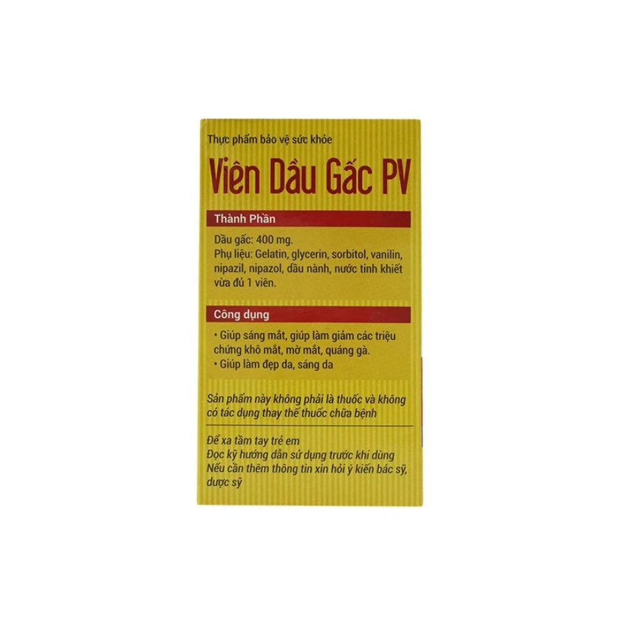 dầu gấc PV 1 Trường Thọ - dau gac PV 1