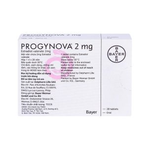 Trường Thọ - Thuốc Progynova 2mg Bayer điều trị chứng thiếu estrogen (1 vỉ x 28 viên) 1 Trường Thọ - progynova2