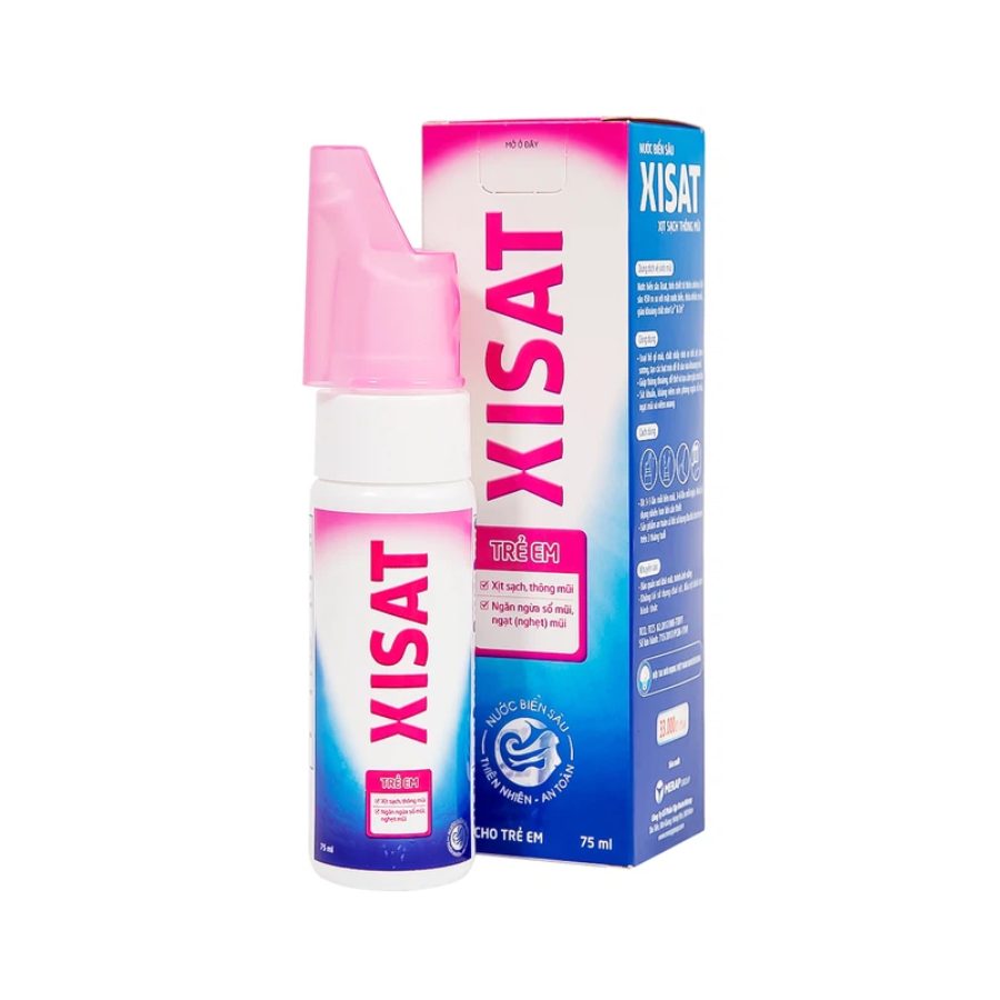 Xịt mũi nước biển sâu Xisat trẻ em Xịt mũi nước biển sâu Xisat trẻ em