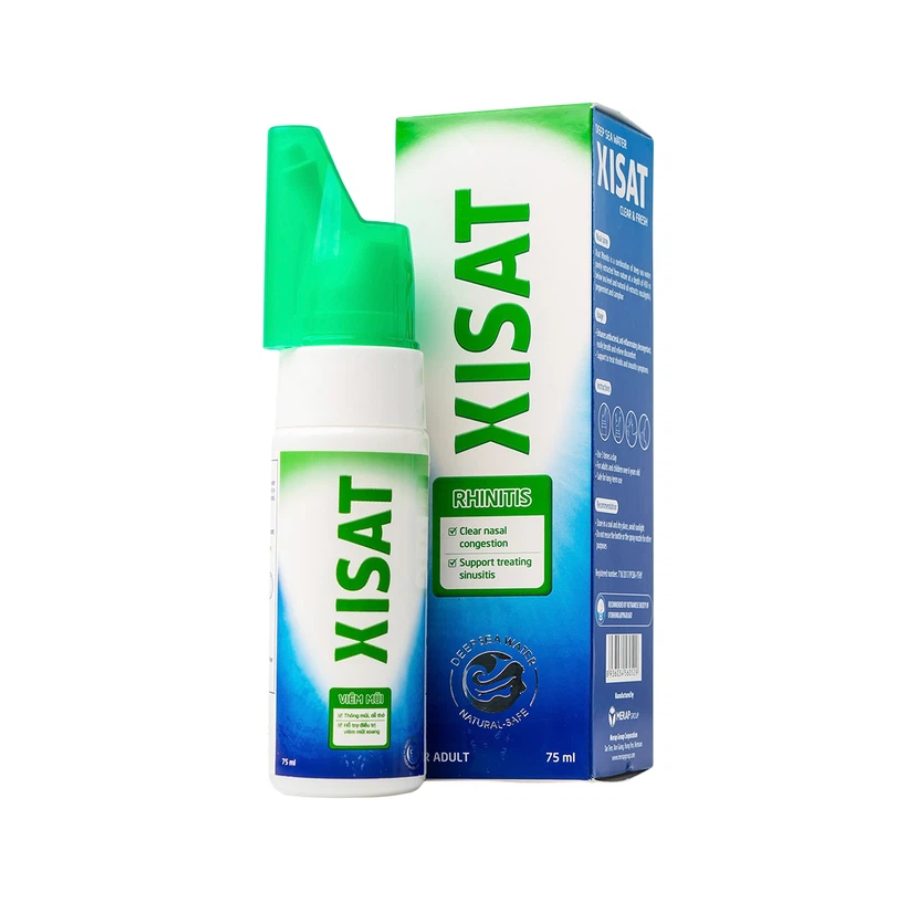 Xịt mũi nước biển sâu Xisat viêm mũi xoang Xịt mũi nước biển sâu Xisat viêm mũi xoang