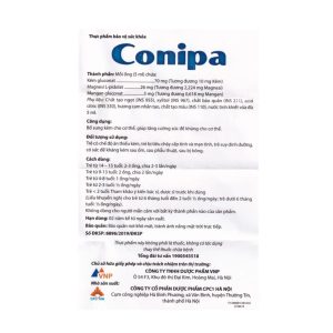 Trường Thọ - Dung dịch uống Conipa CPC1 Hà Nội bổ sung kẽm, tăng cường sức đề kháng cho cơ thể (4 vỉ x 5 ống x 5ml) 1 Trường Thọ - 2 24