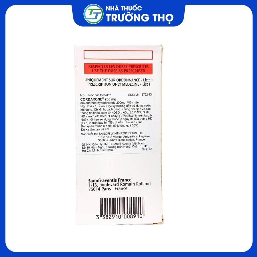 Cordarone (2) Trường Thọ - Cordarone 2