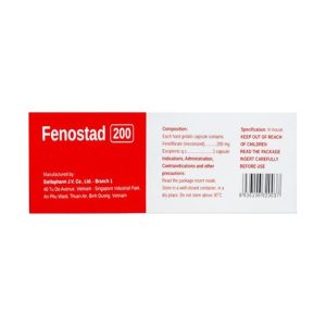Trường Thọ - Fenostad 200mg trị tăng triglycerid huyết, lipid huyết (3 vỉ x 10 viên) 1 Trường Thọ - Fenostad 200mg 2