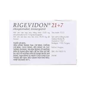 Trường Thọ - Thuốc Rigevidon 21+7 Gedeon dùng cho tránh thai (3 vỉ x 28 viên) 1 Trường Thọ - Smart pharma 62