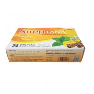 Trường Thọ - Viên ngậm StrepTana - Giảm ho, đau rát họng ( Hộp 3 vỉ x 8 viên) 1 Trường Thọ - StrepTana 2