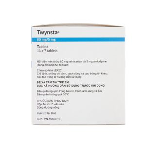 Trường Thọ - Twynsta 80mg/5mg trị tăng huyết áp (14 vỉ x 7 viên) 1 Trường Thọ - Twynsta 80 5mg 2
