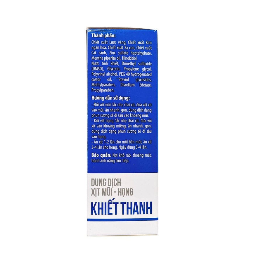 Xịt mũi họng Khiết Thanh (3) Trường Thọ - Xit mui hong Khiet Thanh 3